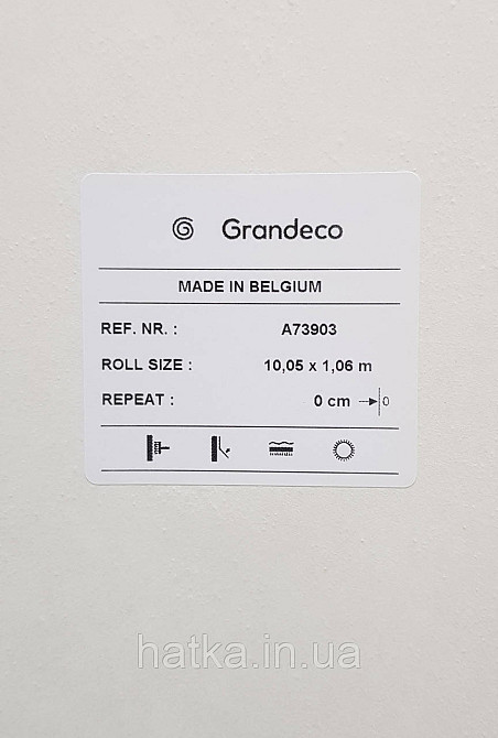 Шпалери вінілові на флізеліні Grandeco Amelia під венеціанську штукатурку структурні пісочні Київ - фото 4