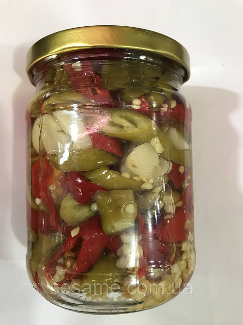 В'єтнамський гострий перець маринований із часником 500 мл Харків - фото 1