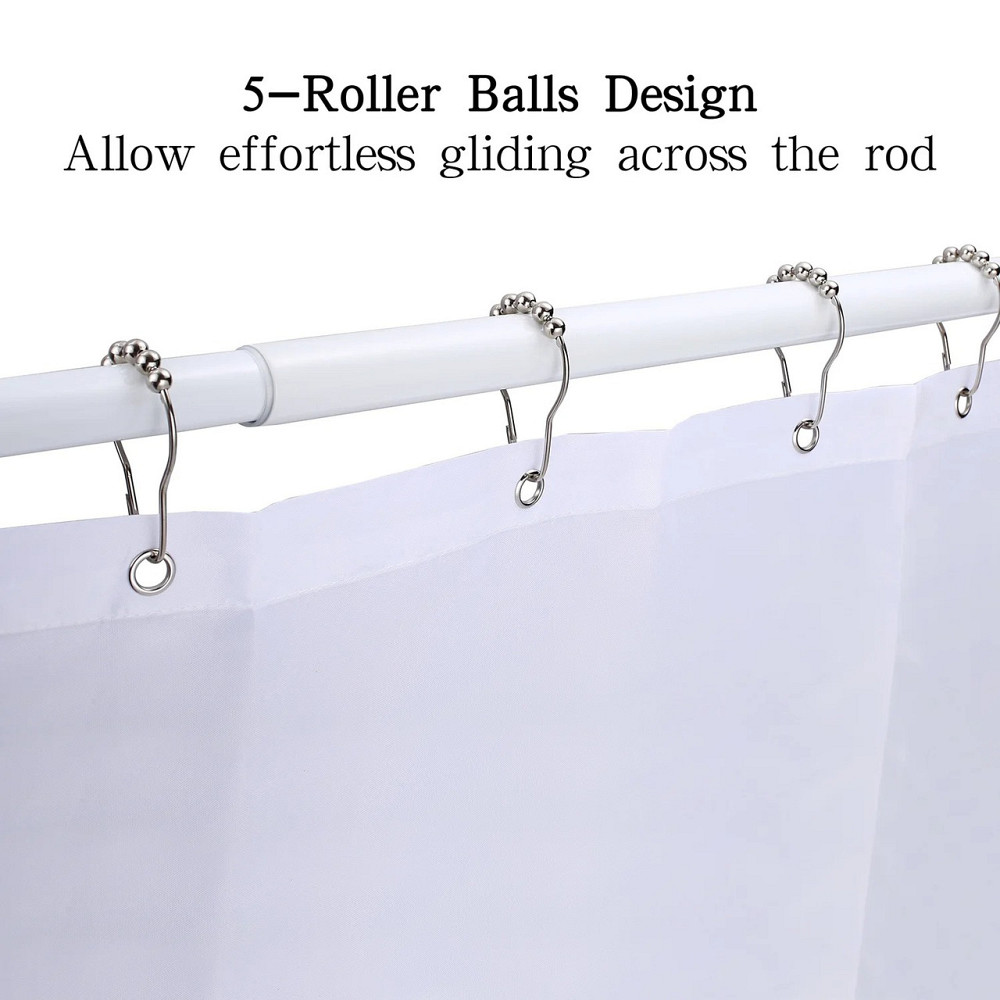 Кольца на шторку в ванную комнату металлические в черном цвете 12 штук Каменец-Подольский - изображение 2