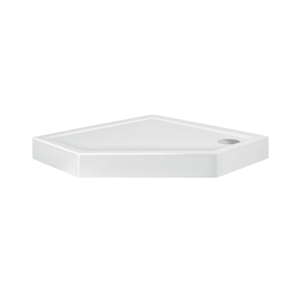 Душовий піддон Qtap Diamond 309912 90x90x12 см + сифон Київ - фото 1