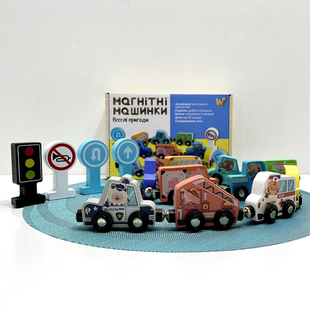 Набір Магнітні машинки 10шт з аксесуарами (49325) Чернигов - изображение 1