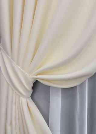Комплект готовых штор VR-Textil Bagema Rvs № 1293ш Кремовый 150х275 см 2 шт (33-0144) Киев