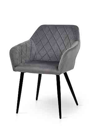 Крісло Акура HC-R17, чорний/велюр сірий Київ