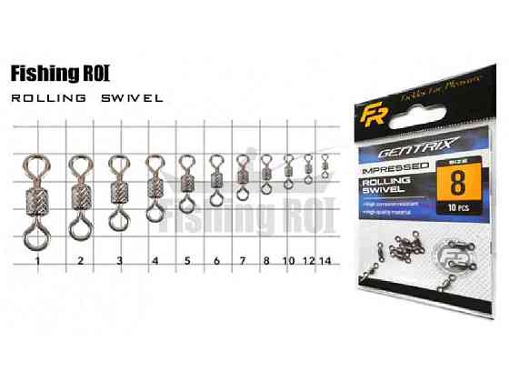 Вертлюг №2 43кг. (10шт/уп) арт.707-01-2 ТМ FISHING ROI Киев