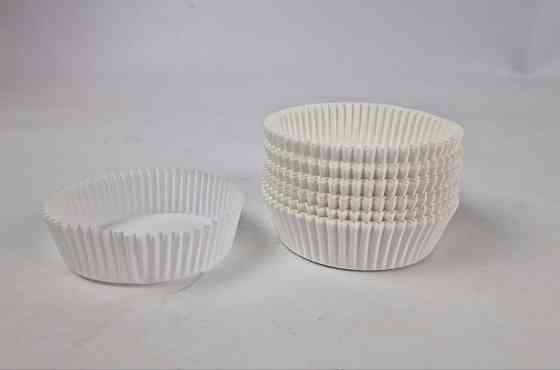 Тартолітка для кексів 10А кругла біла D80 H25 (100 шт.) (1 уп.) Харків