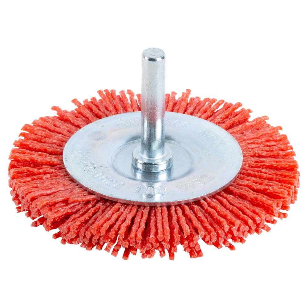 Sigma Щетка проволочная дискообразная Ø75мм хвостовик Ø6мм (нейлоновая) SIGMA (9013271) Коломия - фото 1