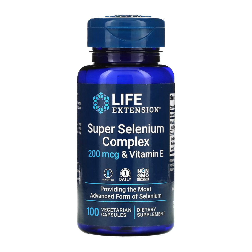 Комплекс селена с витамином E Life Extension Super Selenium Complex 200 mcg - 100 vcaps Киев - изображение 1