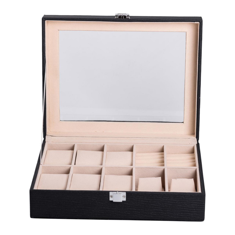 Yiwu Скринька для прикрас з еко шкіри із дзеркалом органайзер для ювелірних виробів HP-5-6B Коломыя - изображение 3