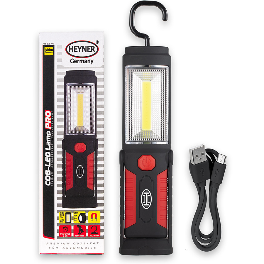 Лампа інспекційна світлоіди акумулятор "COB-LED Lamp PRO" Heyner, 575100 Київ - фото 8