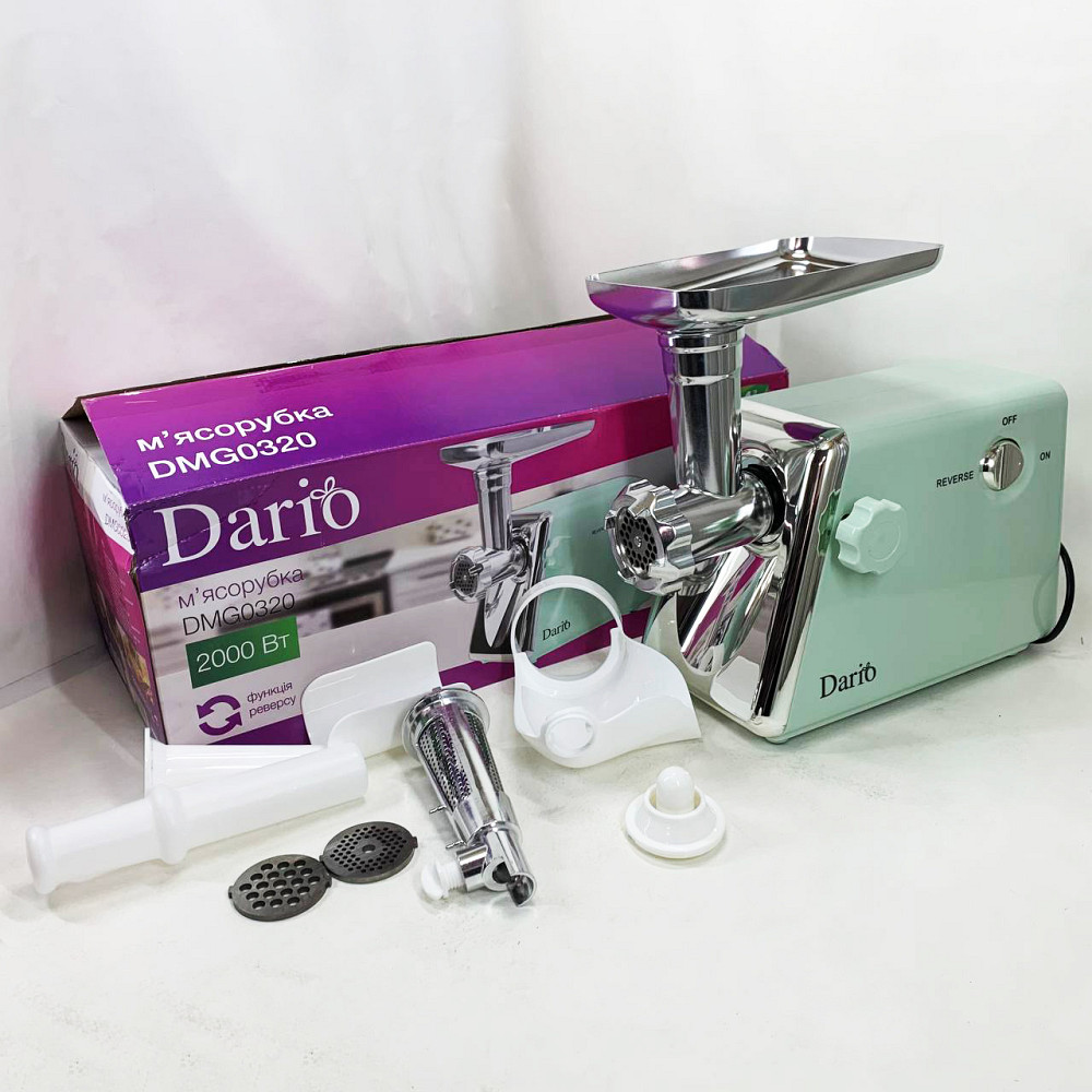 Электромясорубки с металлическими шестернями, Мясорубка с реверсом мощная многофункциональная мясорубка GV-10 Львов - изображение 1