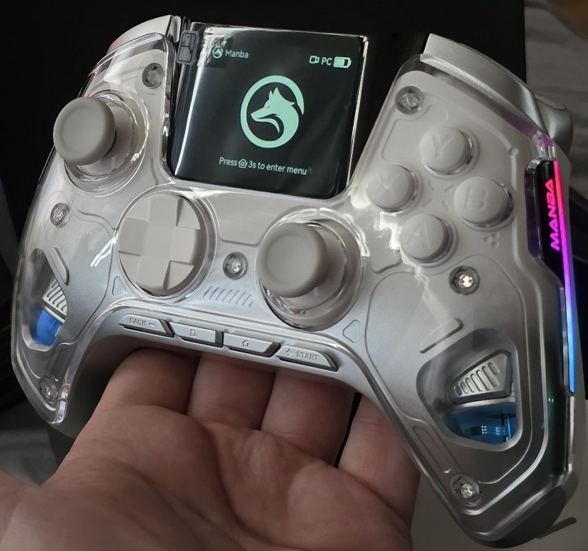 Бездротовий геймпад Manba One з дисплеєм, RGB-підсвіткою та док-стан. Харків - фото 3