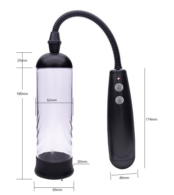 Автоматична вакуумна помпа із зарядкою від USB CANWIN Penis Pump - P403AU Sex Aura Київ - фото 8