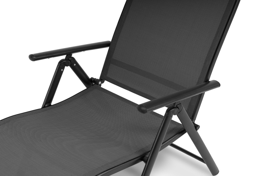 Садовий шезлонг з алюмінієвою рамою Di Volio Bolzano сірий Київ - фото 7