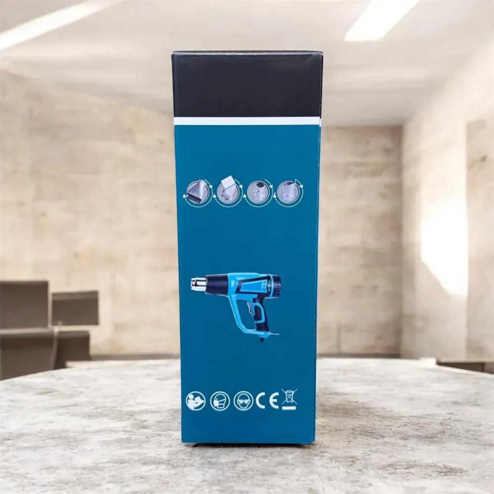 Фен промышленный Hot Air Gun 1600W 4 насадки X512 Коломия - фото 3