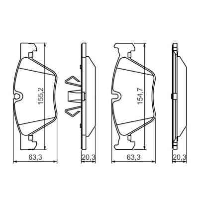 Гальмівні колодки Bosch 0 986 494 117 Вінниця