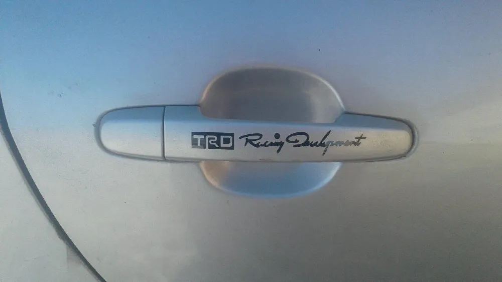 Наклейки на ручки авто Trd номер 7 Чёрная с красным Киев - изображение 4