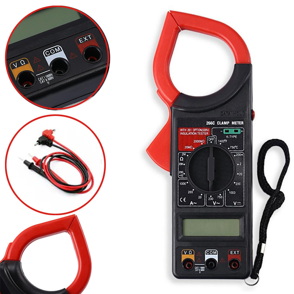 Мультиметр DT 266 C + Токові кліщі SBR Київ - фото 1