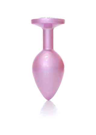 Анальная металлическая пробка Plug-Jewellery Pearl Pink PLUG- Clear M Sex Aura Киев