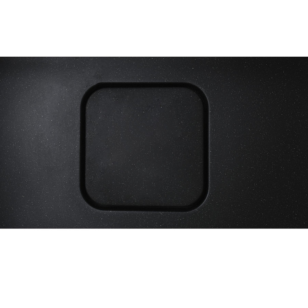 Гранітна мийка Globus Lux BARBORA чорний металік 510х510мм-А0001 Тернопіль - фото 4