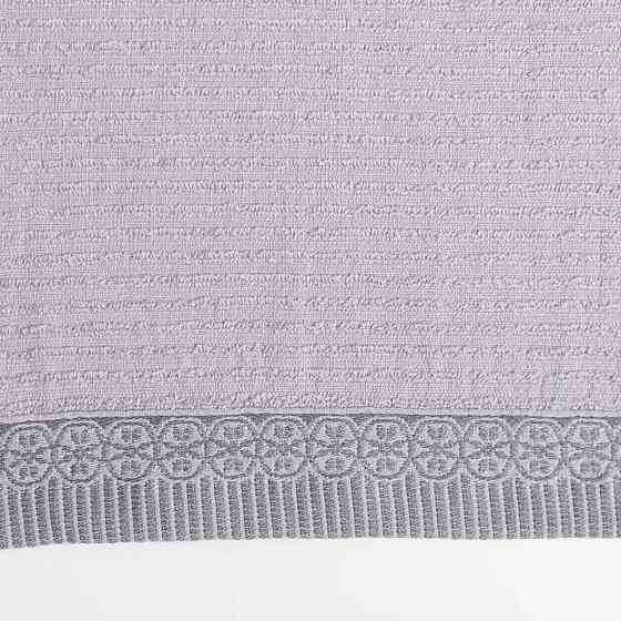 Махровий кухонний рушник з бордюром 30х50 см 400г/м2 GM Textile (Світло-сірий) Суми