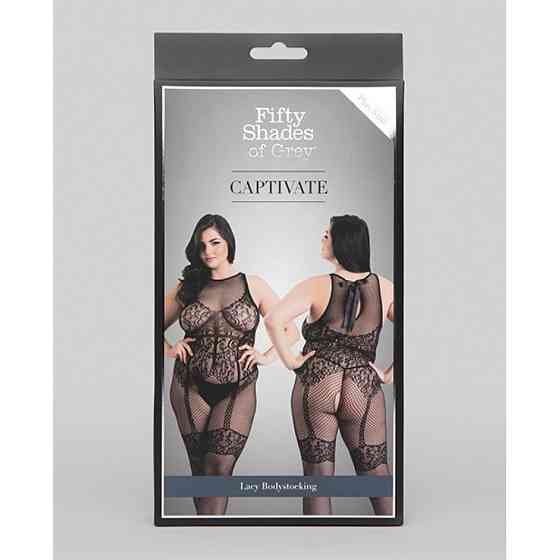 Ажурный комбинезон Fifty Shades of Grey Captivate Plus Size Black Sex Aura Киев