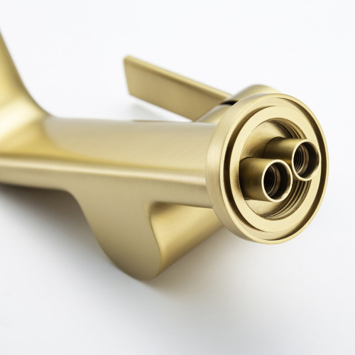 Змішувач для умивальника FRAP F1088-3 золотий сатин Київ - фото 7