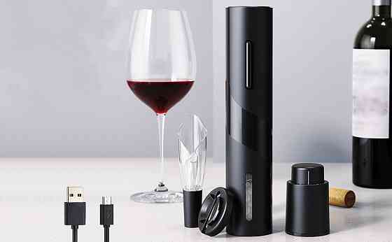 Электрический штопор 4-в-1 с ножом и аэратором Киев