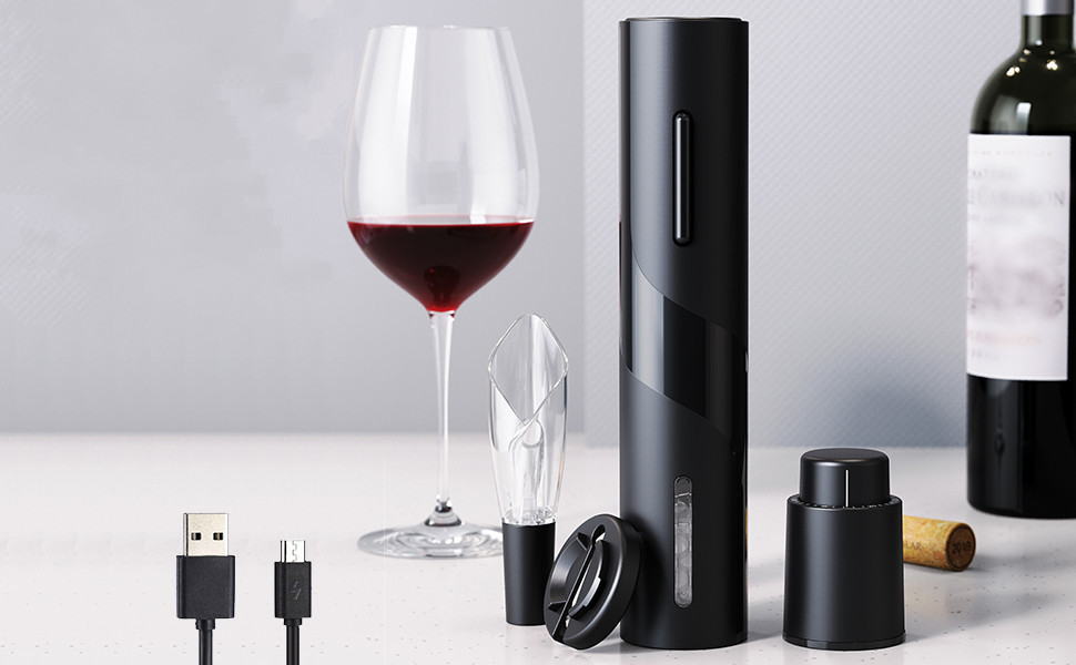 Электрический штопор 4-в-1 с ножом и аэратором Киев - изображение 2