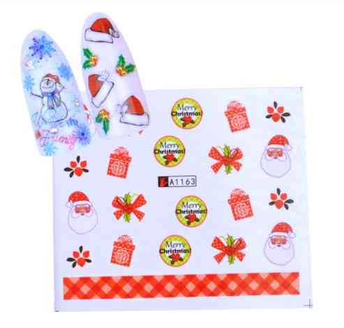 Новогодний слайдер на ногти под гель лак-размер стикера 6*5см, инструкция по применению есть в описании товара Киев