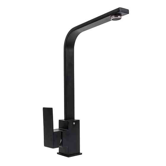 Змішувач кухонний Platinum 179 NES (3007) Чорний матовий Коломыя