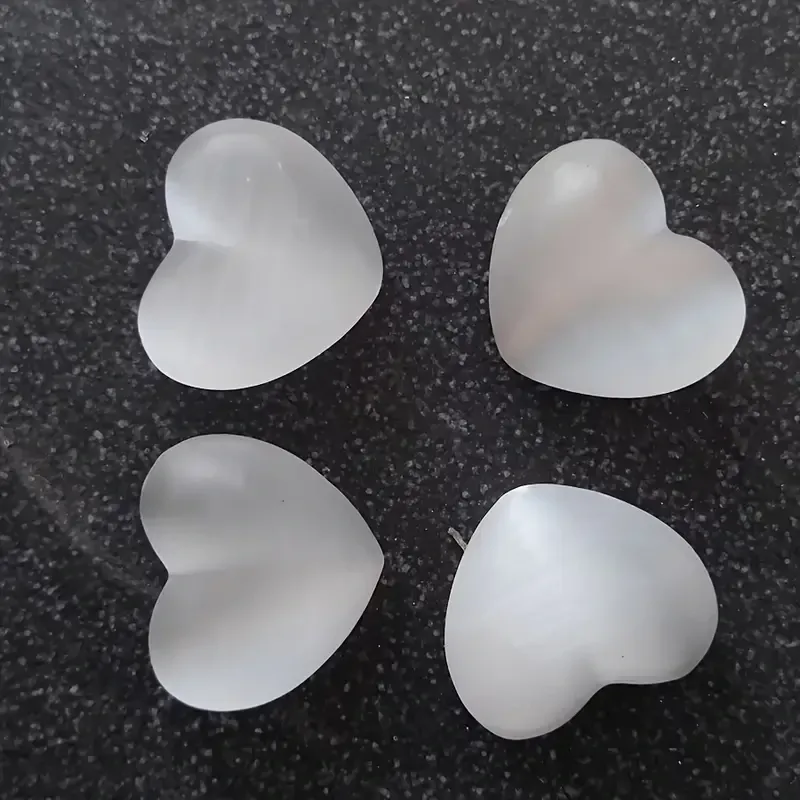 Селенітове серце 40–43 мм – полірований білий кристал Київ - фото 6