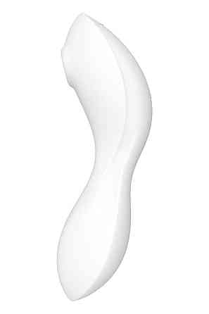 Вакуумный смарт-стимулятор с вибрацией Satisfyer Curvy Trinity 5 (White), управление со смартфона Sex Aura Киев