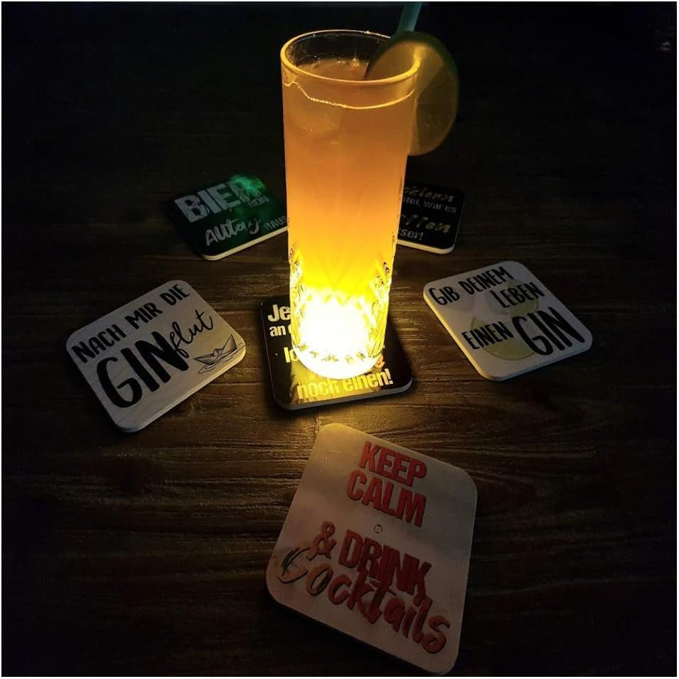 Підставки під келих зі світлодіодною підсвіткою SATISLIGHT 4 шт Луцк - изображение 3