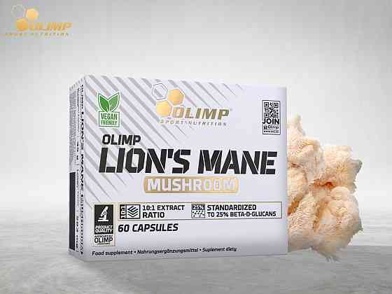Ежовик гребенчатый Olimp Lions Mane Mushroom 60 капсул Луцк