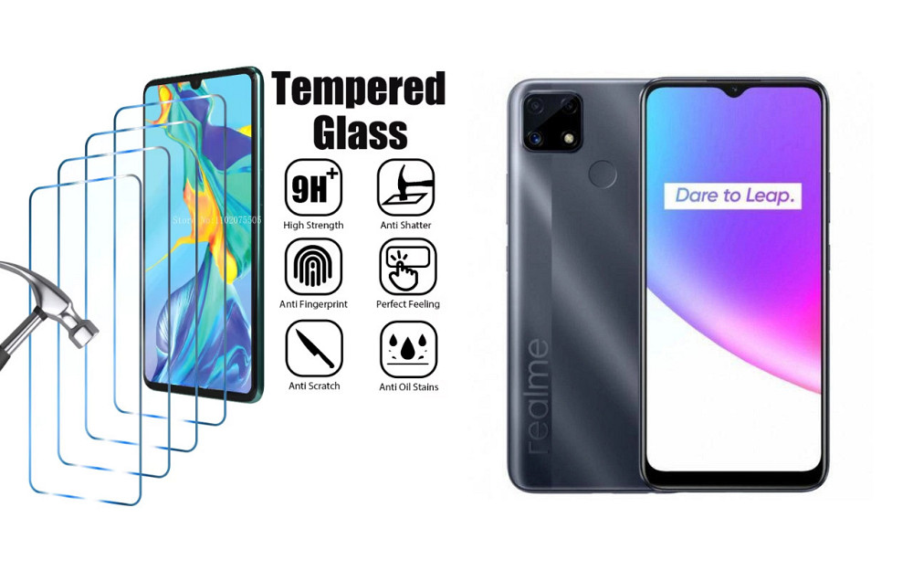 Захисне скло ArmorGlass для Realme C25s, Realme C25Y – стійке до подряпин та ударів Київ - фото 1