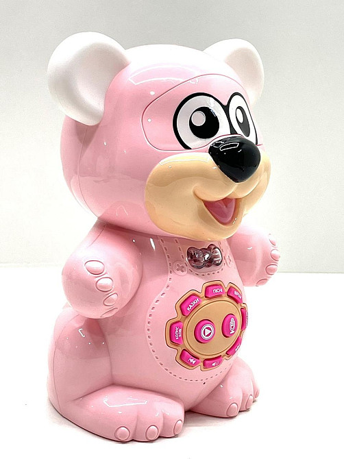 Музична іграшка Limo Toy Балакуче звірятко Ведмедик розповідає вірші та казки Рожевий (FT 0043AB) Чернігів - фото 5