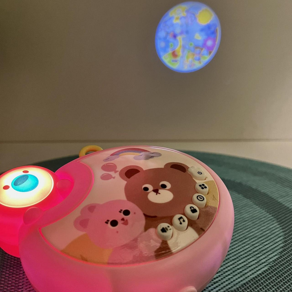 Мобіль для ліжечка зі звуковими ефектами та проектором Рожевий (368-10) Чернігів - фото 3