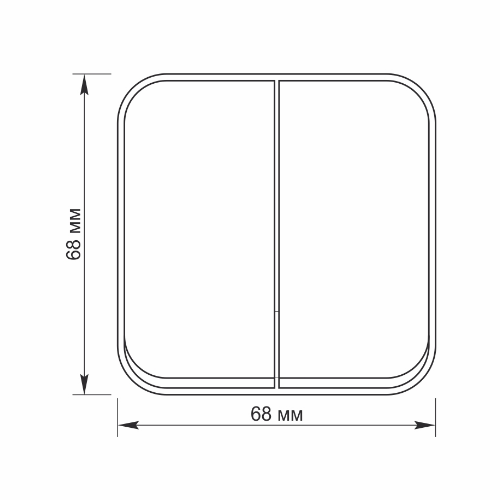 BINERA чорний графіт Вимикач зовнішній 2кл IP20 Videx Житомир