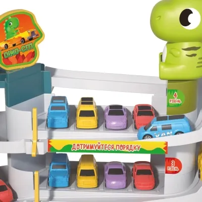 Ігровий набір ZIPP Toys Dino паркінг електричний, 6 машинок (3311A) Вінниця - фото 3