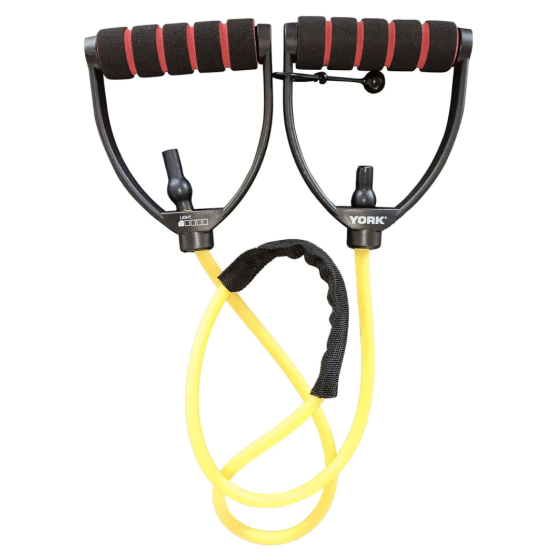 Еспандер трубчастий з ручками York Light, жовтий Киев