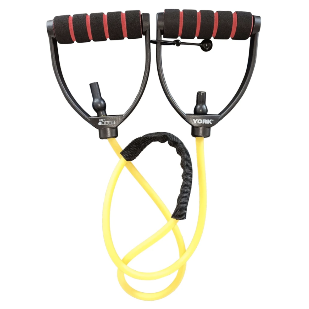 Еспандер трубчастий з ручками York Light, жовтий Киев - изображение 1