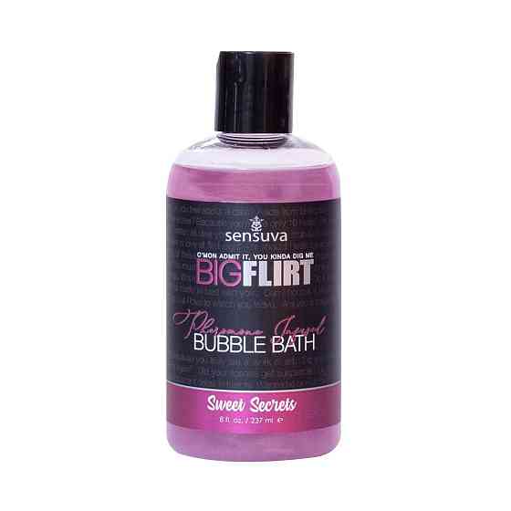 Піна для ванни Sensuva — Big Flirt Pheromone Bubble Bath — Sweet Secrets (237 мл) Sex Aura Київ