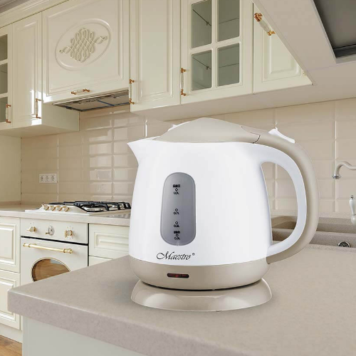 Електрочайник 1,0л 900-1100W (диск) бежевий MR-012-BEIGE Maestro Житомир