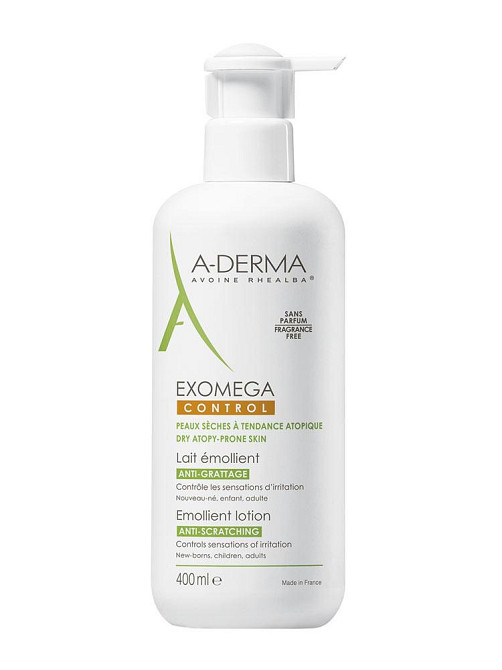 А-Дерма Экзомега Контрол Молочко эмольент  A-Derma Exomega Control Lait Emollient 400мл Днепр - изображение 1