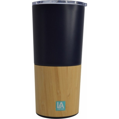 Термокружка Line Art Mao 500 мл темно-синій/бамбуковий (20201LA-44) Вінниця - фото 1