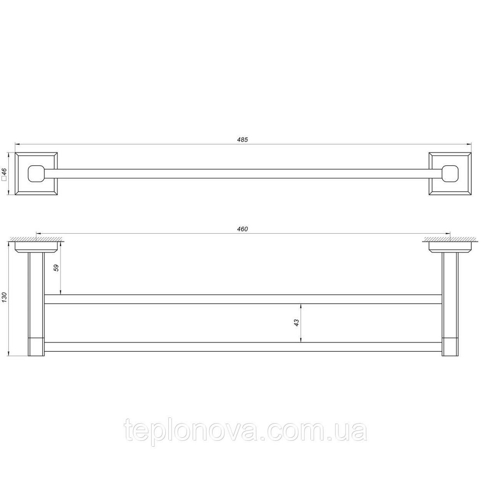Держатель полотенец TOPAZ TKB 9911/45 Черновцы - изображение 5