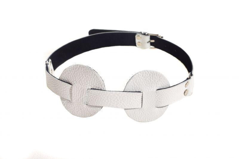 Маска SUB leather mask, White Sex Aura Київ - фото 1