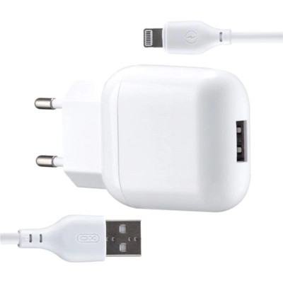 Зарядное устройство XO L37 2.1A/1USB + cable Lightning White (L37i-WH) Винница - изображение 5