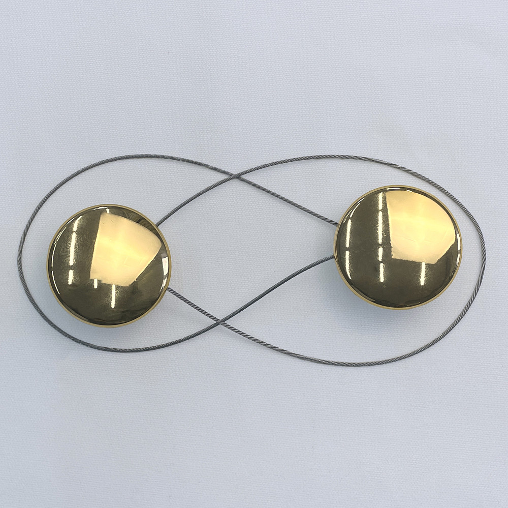 Магниты для штор и гардин Круг 2 шт Золотистый (81-289) Киев - изображение 6