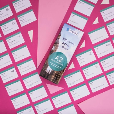 Обучающий набор English Student Карточки для изучения английского языка Pre-Intermediate A2, украинский (39122576) Винница - изображение 5